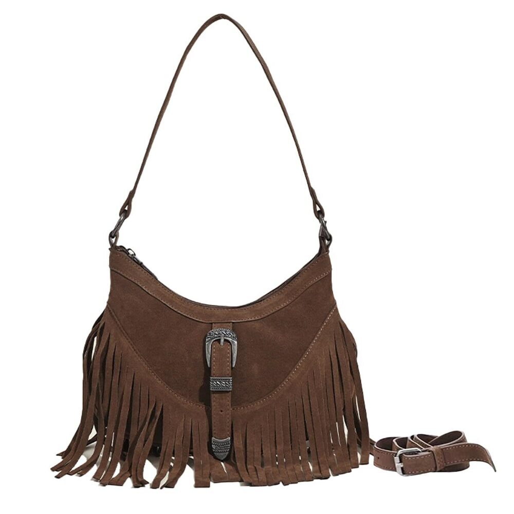 Boho Fringe Tassel Shoulder Bag Small Western Style
